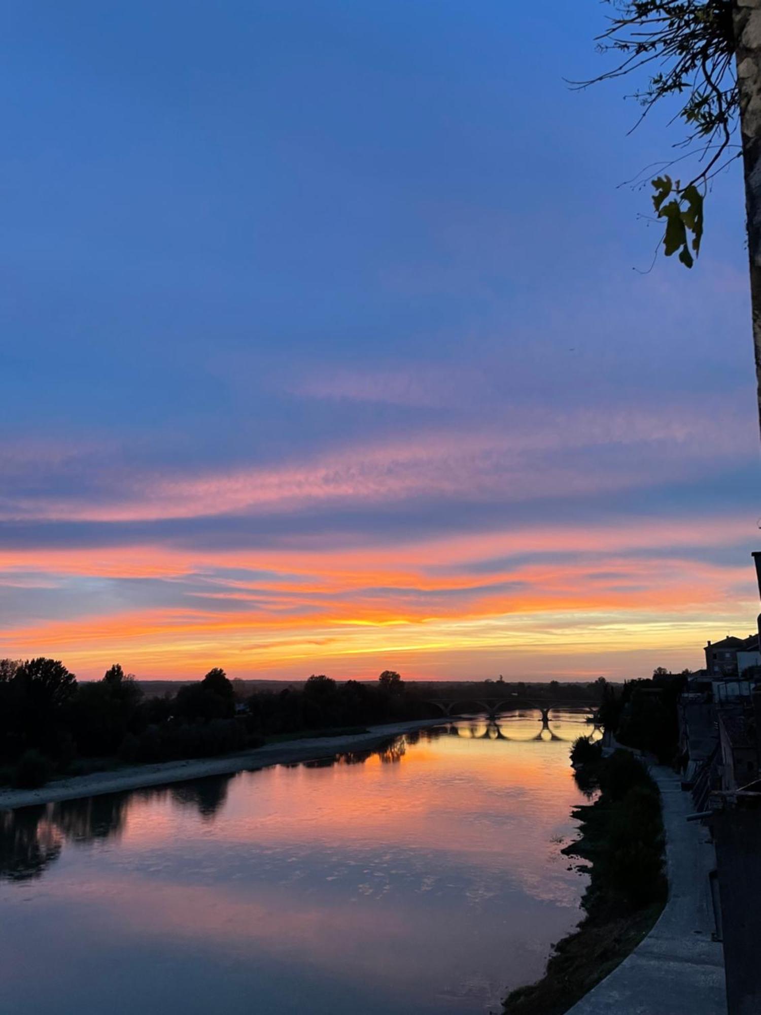 Hotel Restaurant Cote Garonne Le Balcon Des Dames - Tonneins Fauillet Marmande - Vue Panoramique Bord De Garonne Chambres Climatisees Экстерьер фото